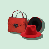 Fedora hat and bag set